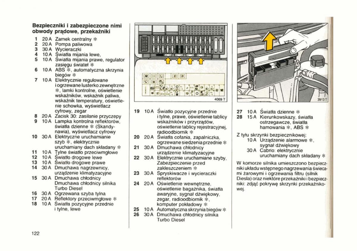 Opel astra I 1 F instrukcja obslugi / page 118