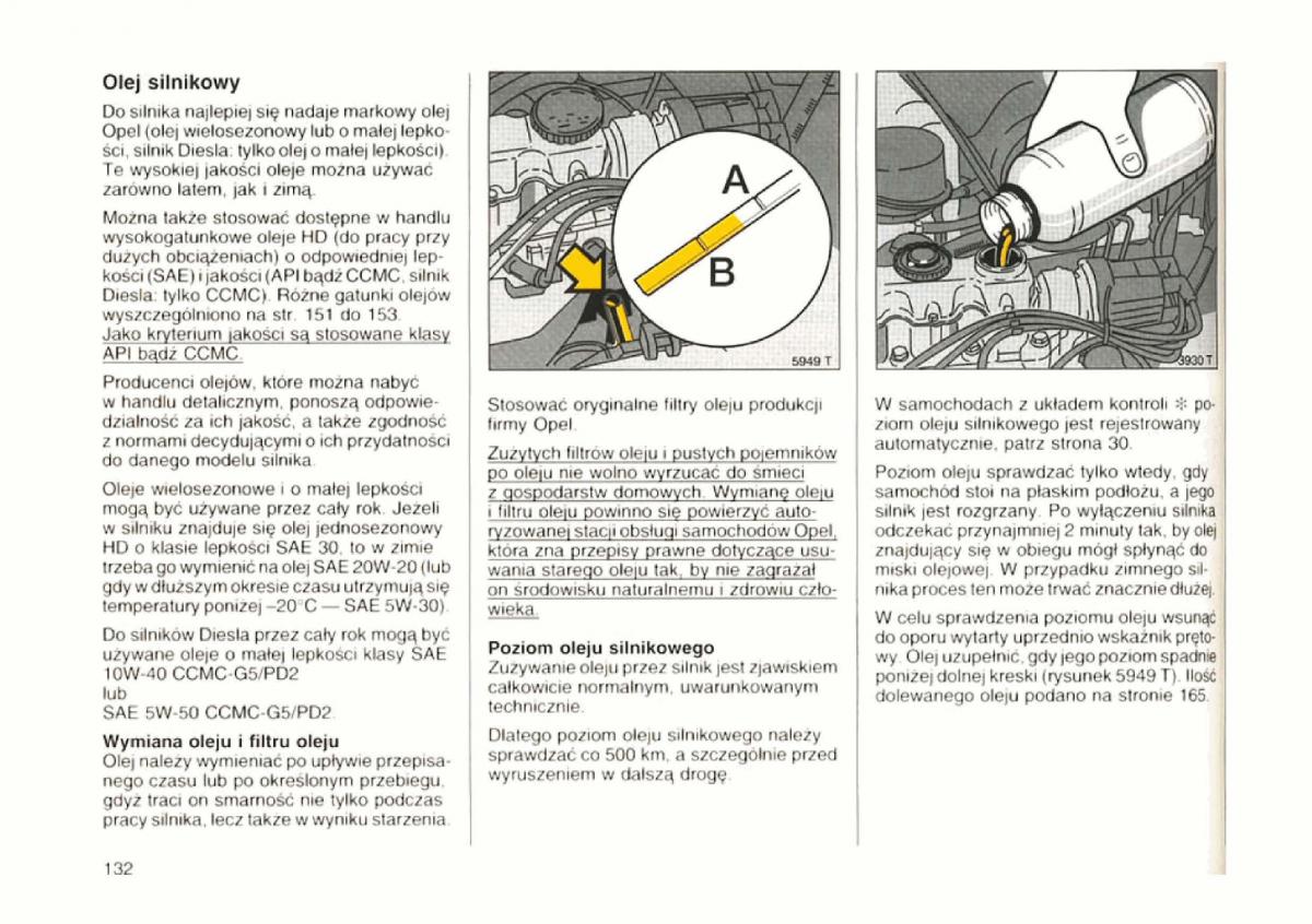 Opel astra I 1 F instrukcja obslugi / page 128