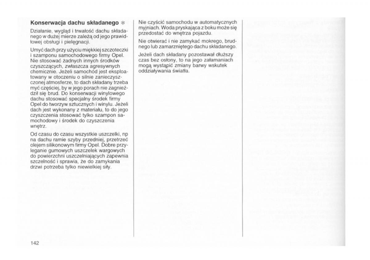 Opel astra I 1 F instrukcja obslugi / page 138