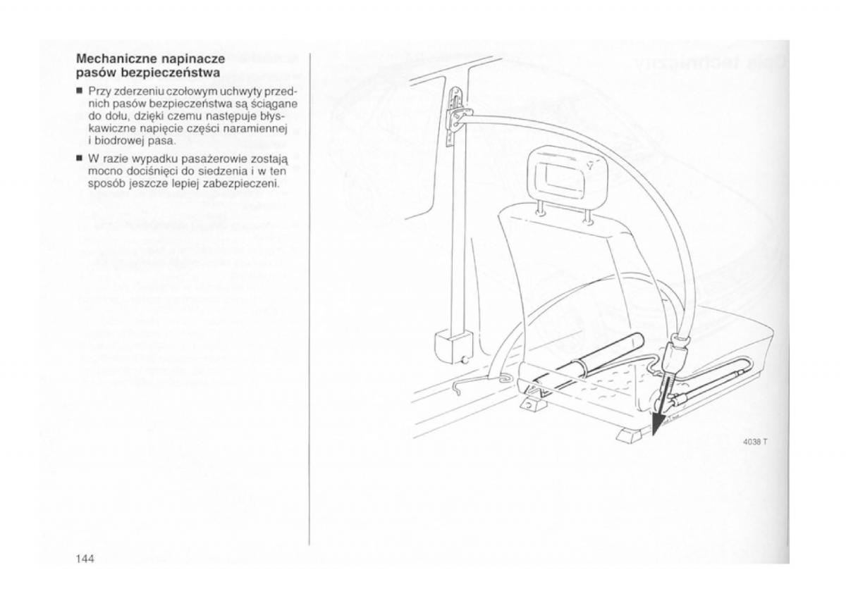 Opel astra I 1 F instrukcja obslugi / page 140