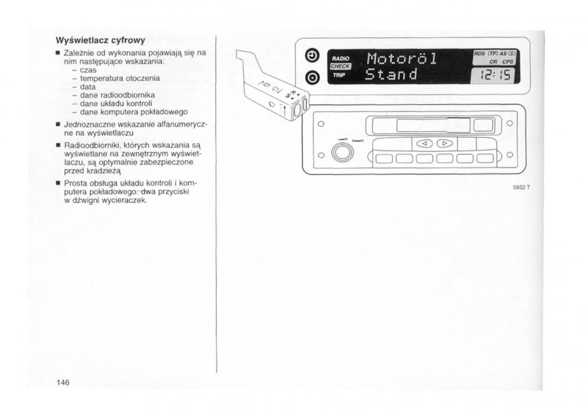 Opel astra I 1 F instrukcja obslugi / page 142