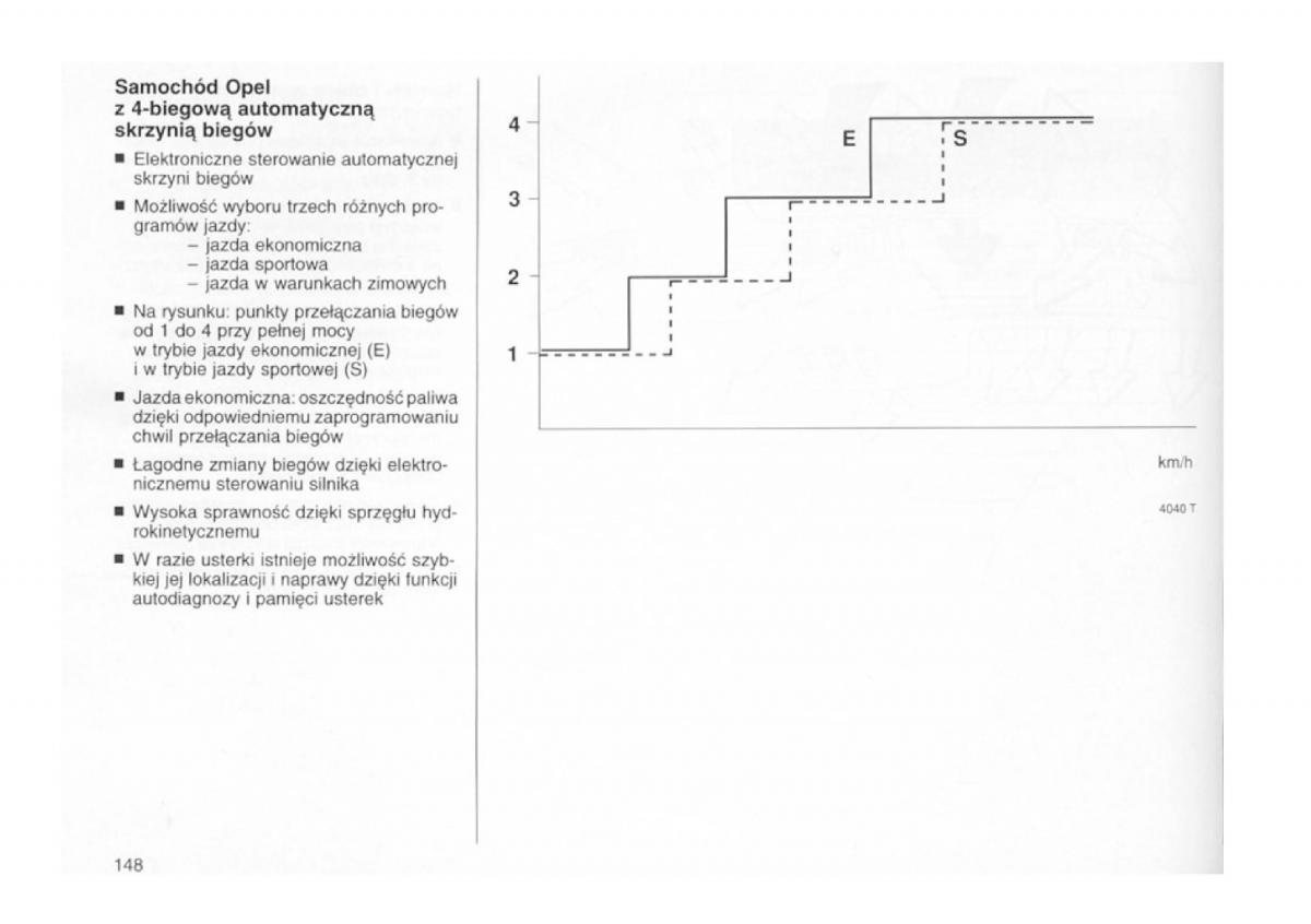 Opel astra I 1 F instrukcja obslugi / page 144