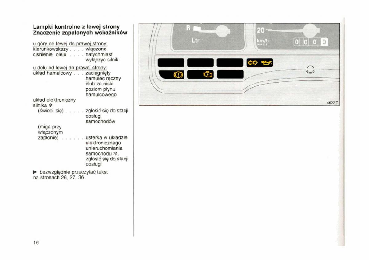 Opel astra I 1 F instrukcja obslugi / page 16