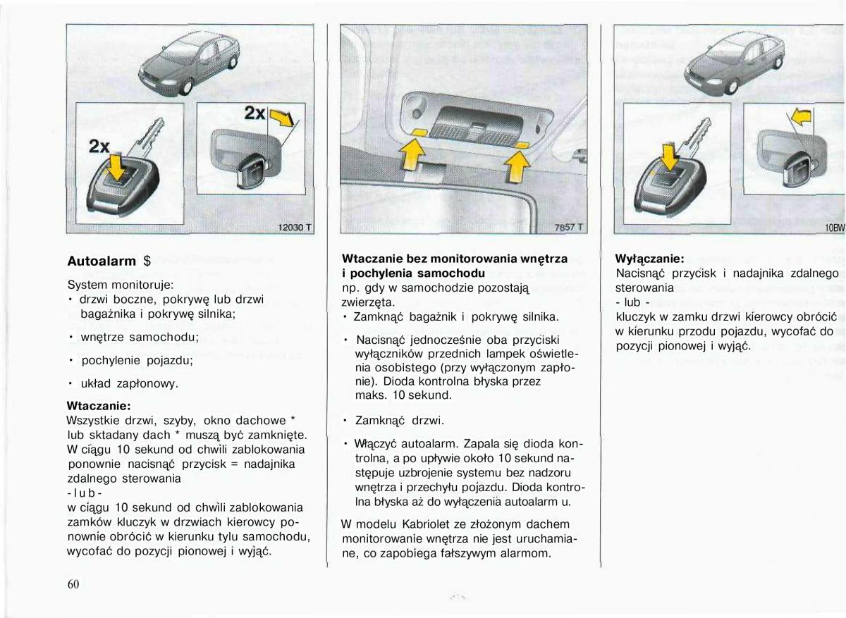 Opel Astra II 2 G instrukcja obslugi / page 61