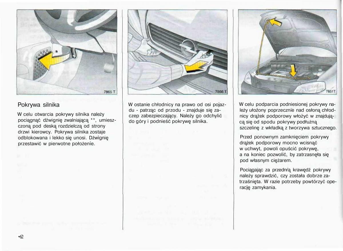 Opel Astra II 2 G instrukcja obslugi / page 63