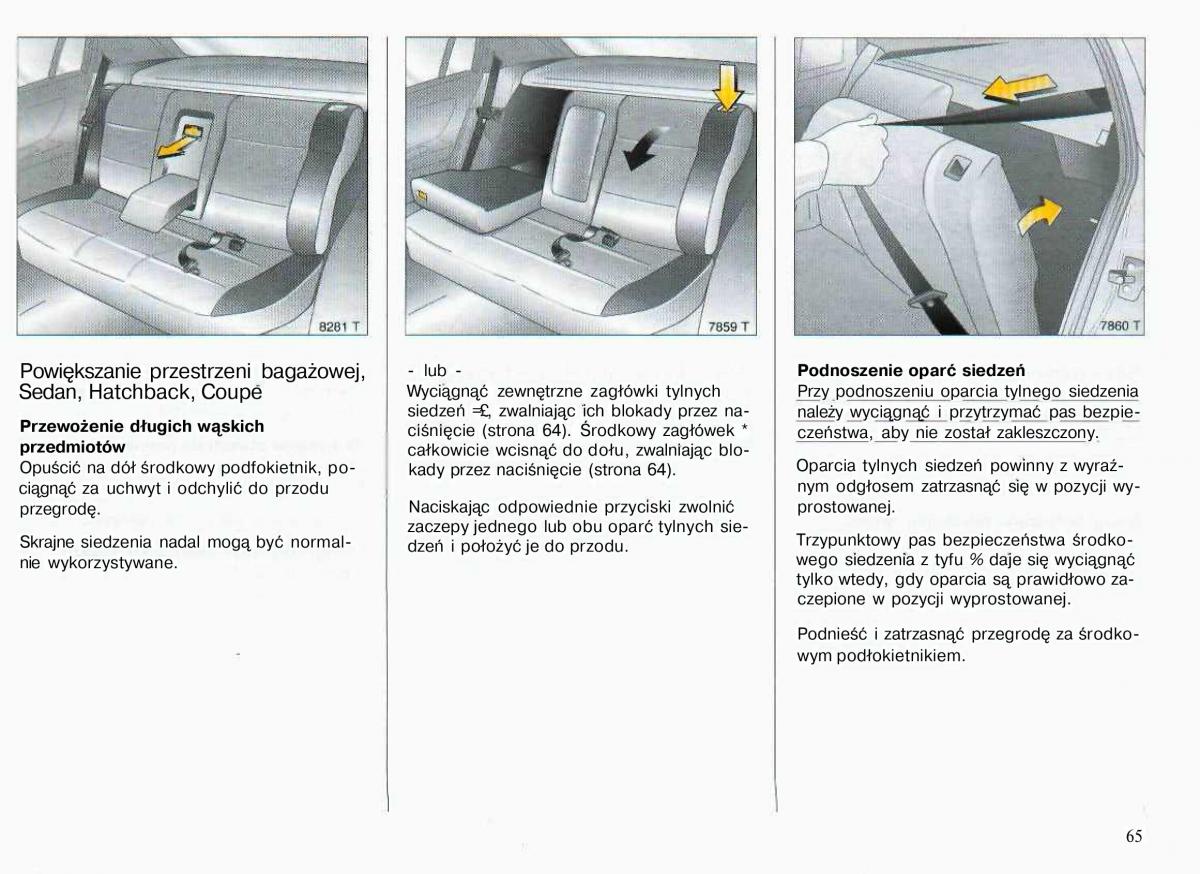 Opel Astra II 2 G instrukcja obslugi / page 66