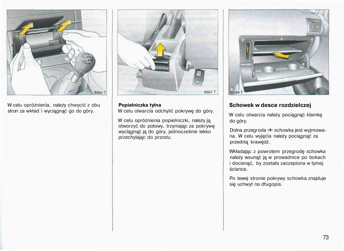 Opel Astra II 2 G instrukcja obslugi / page 74