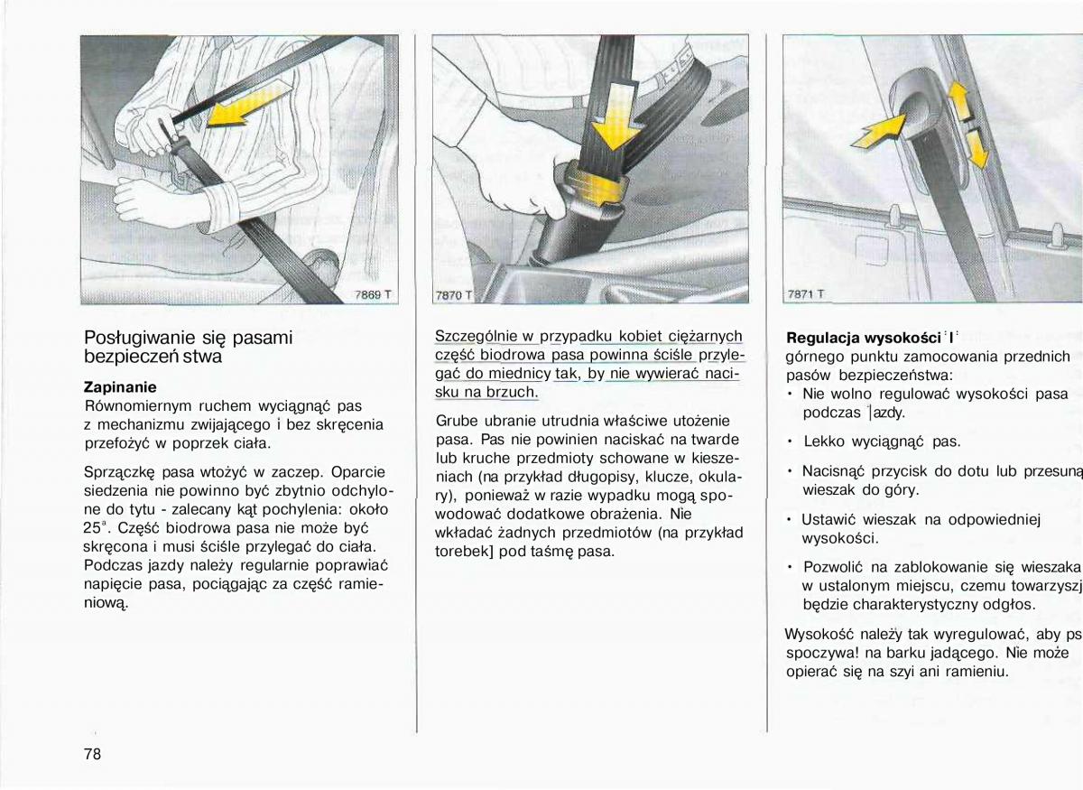 Opel Astra II 2 G instrukcja obslugi / page 79