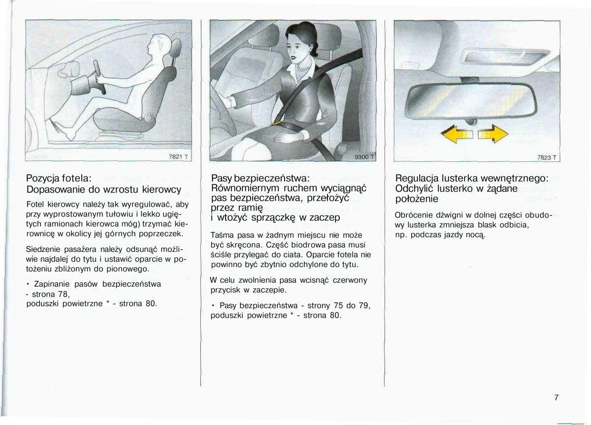 Opel Astra II 2 G instrukcja obslugi / page 8