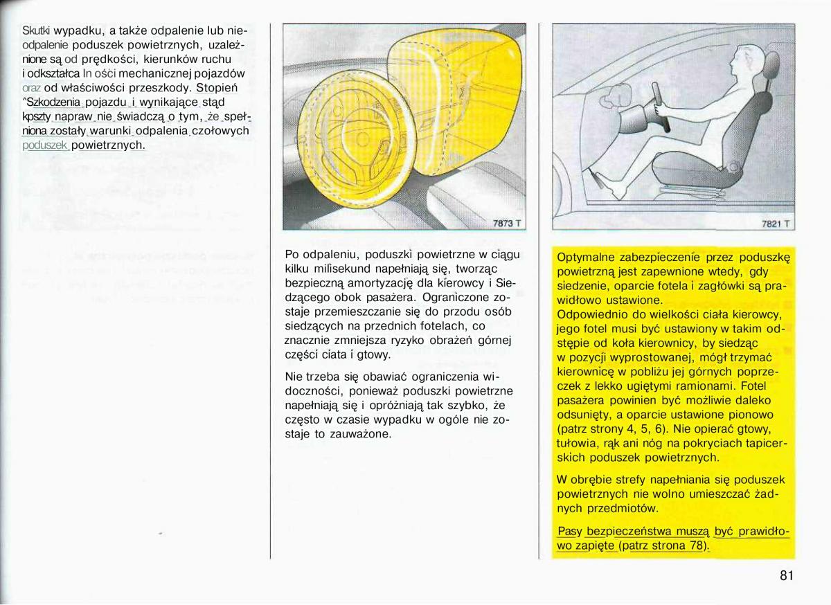 Opel Astra II 2 G instrukcja obslugi / page 82