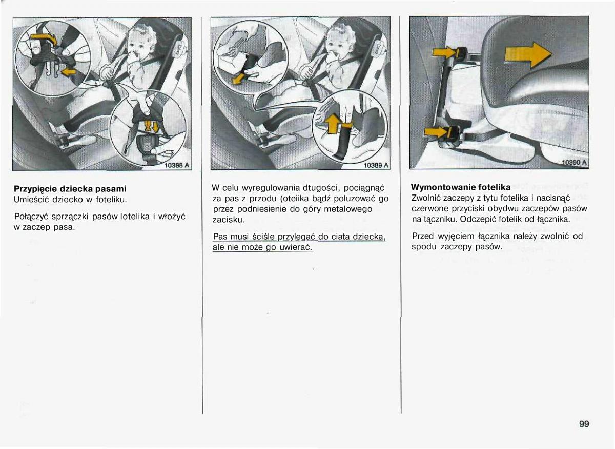 Opel Astra II 2 G instrukcja obslugi / page 100