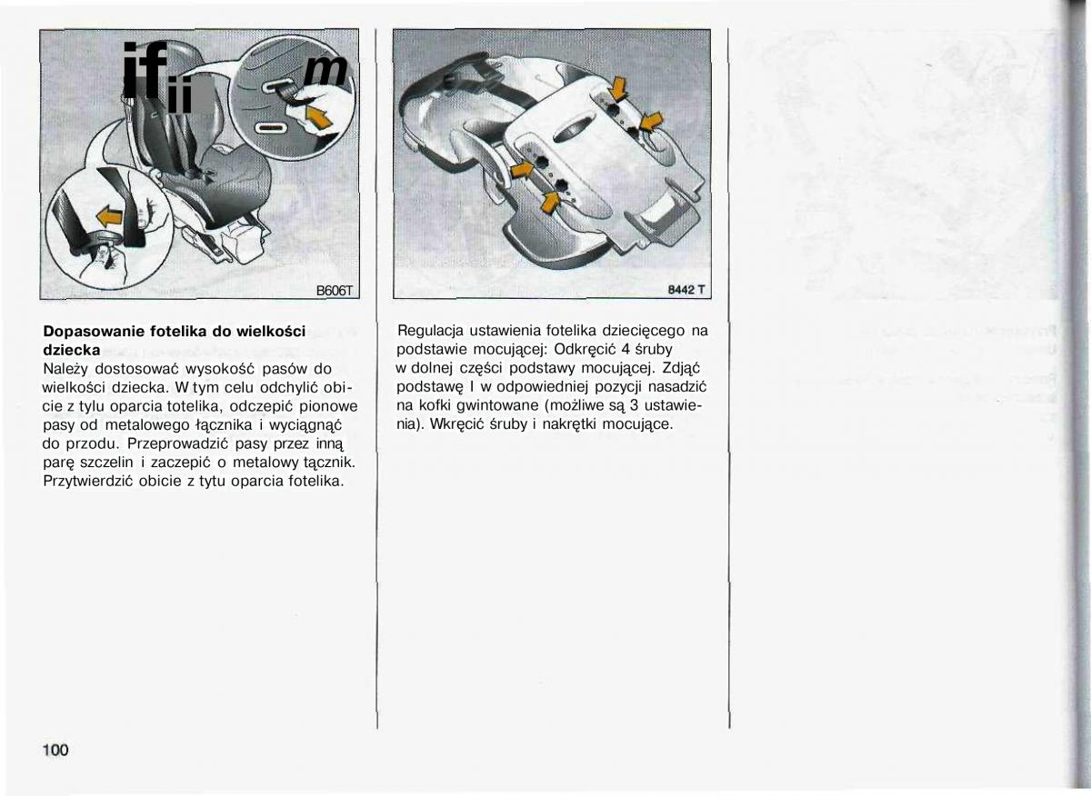 Opel Astra II 2 G instrukcja obslugi / page 101