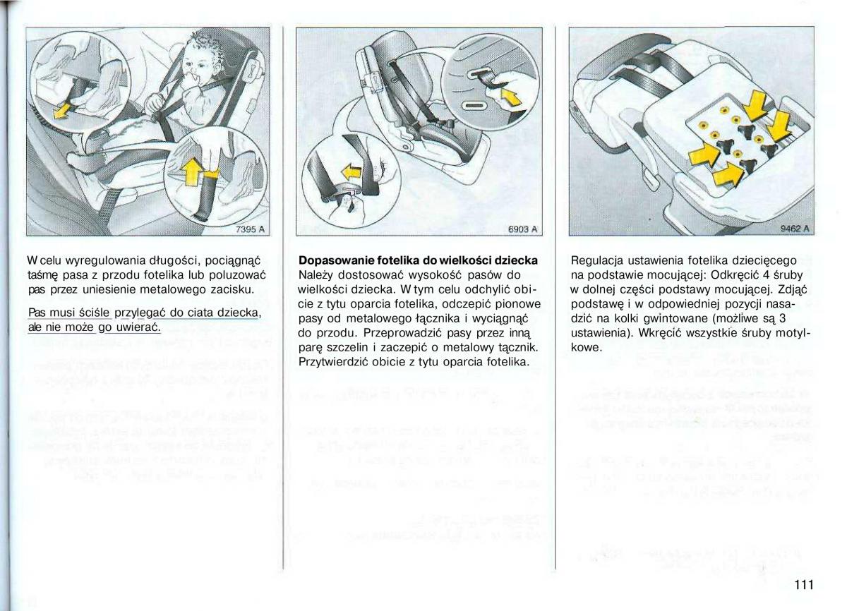 Opel Astra II 2 G instrukcja obslugi / page 112