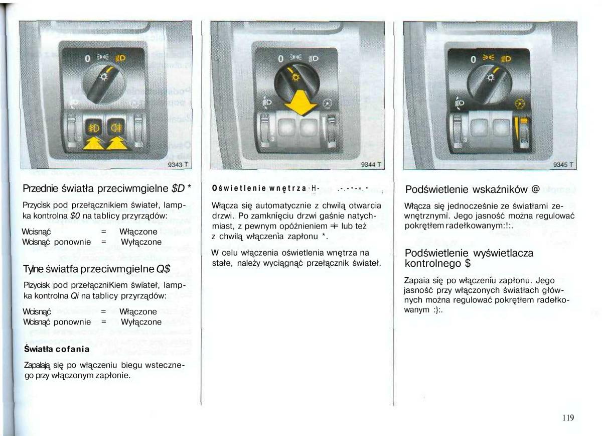 Opel Astra II 2 G instrukcja obslugi / page 120