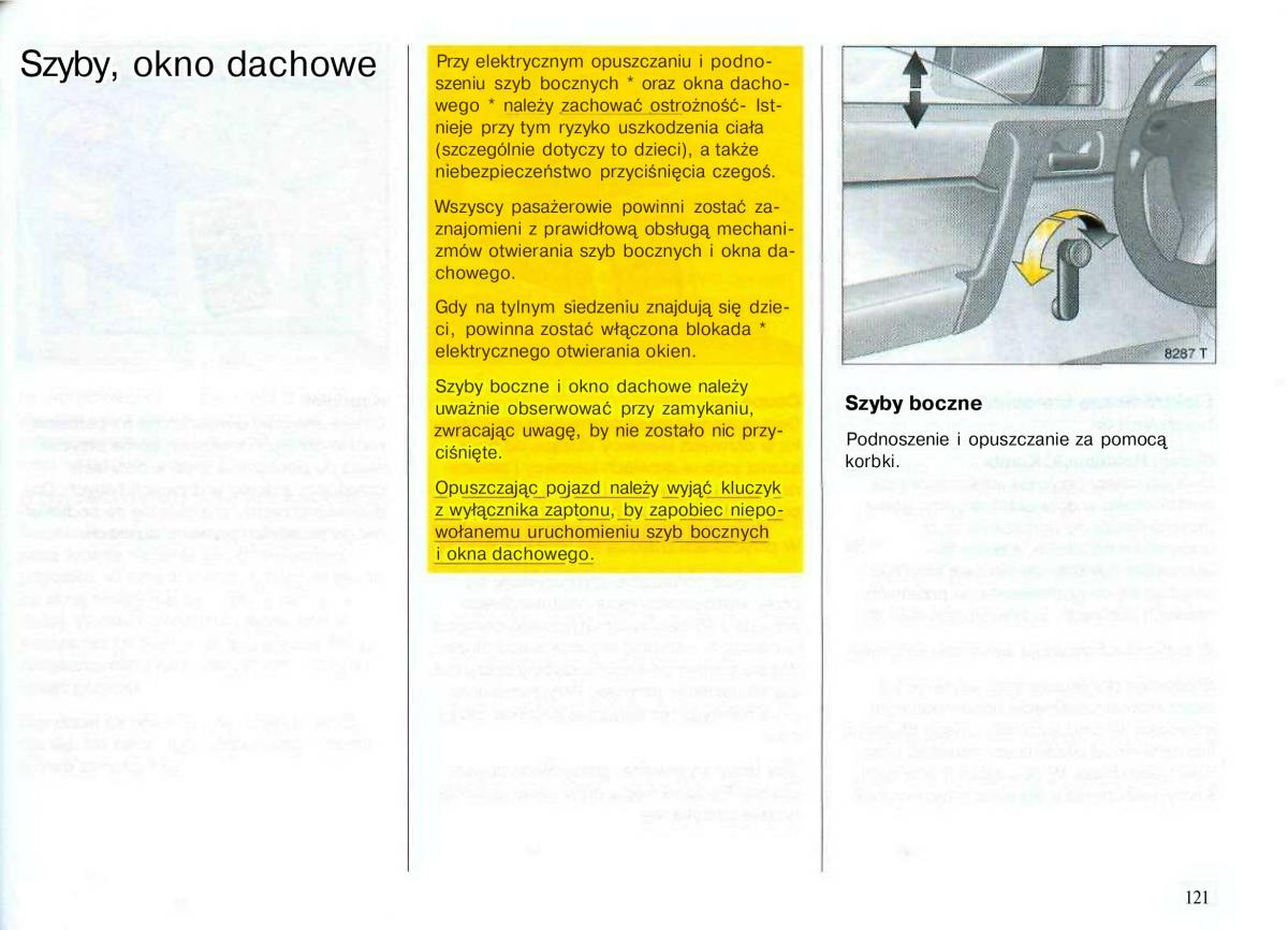 Opel Astra II 2 G instrukcja obslugi / page 122