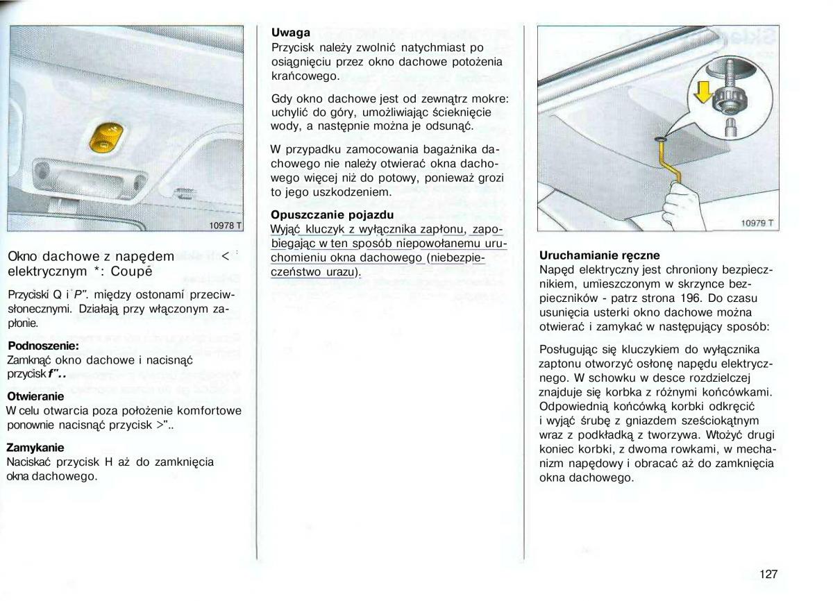 Opel Astra II 2 G instrukcja obslugi / page 128