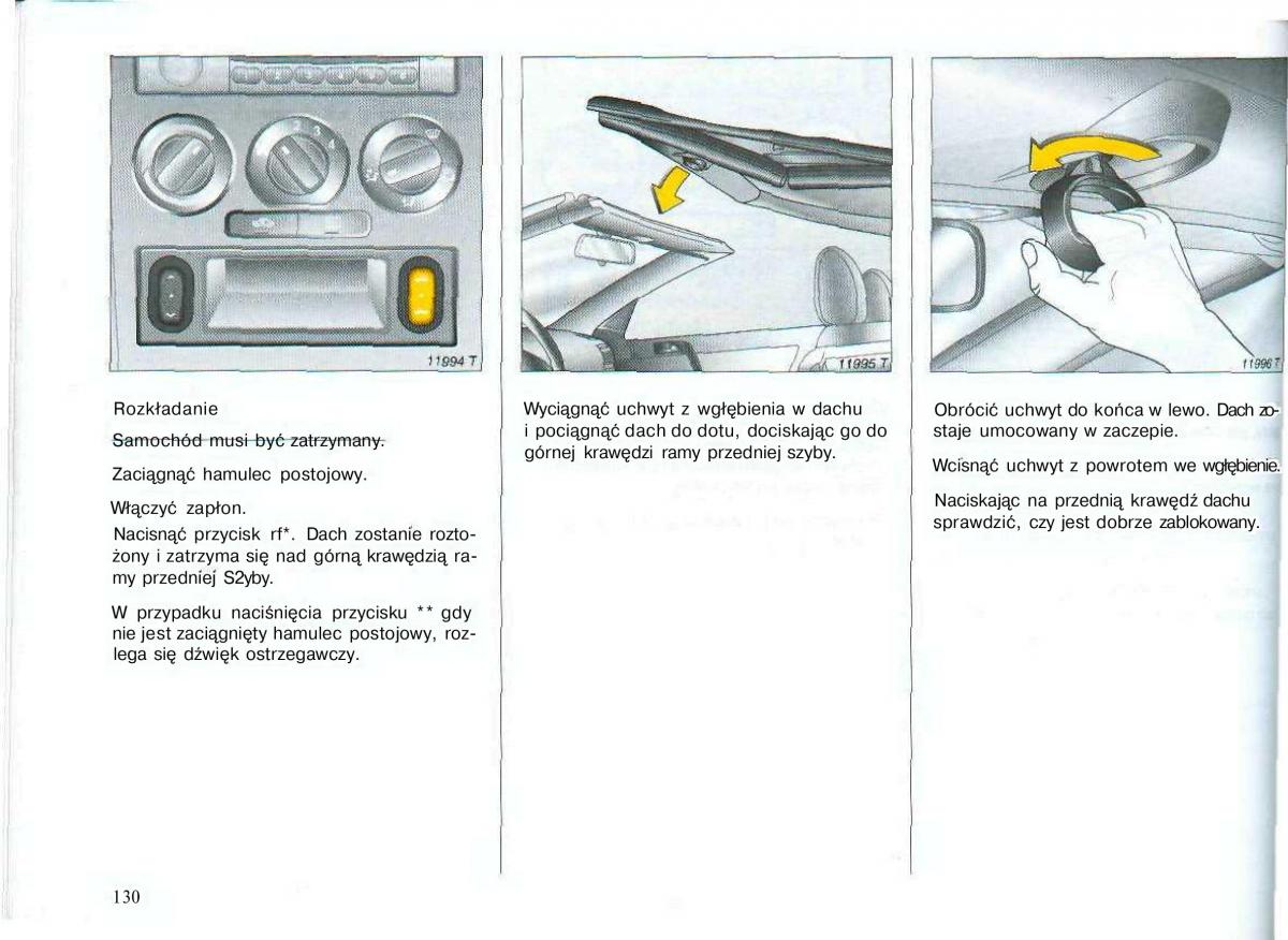 Opel Astra II 2 G instrukcja obslugi / page 131