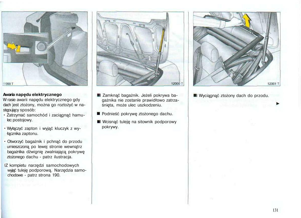 Opel Astra II 2 G instrukcja obslugi / page 132