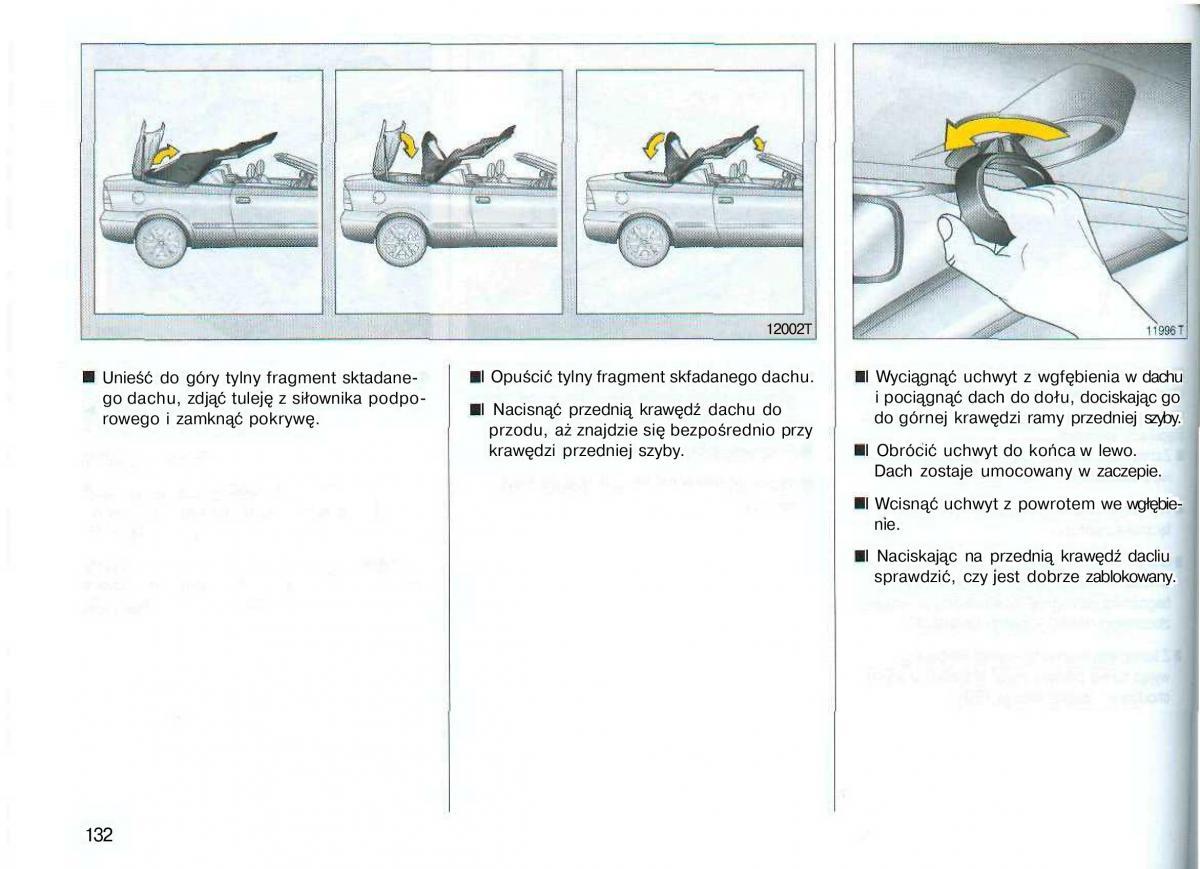 Opel Astra II 2 G instrukcja obslugi / page 133