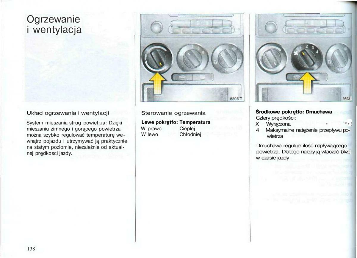 Opel Astra II 2 G instrukcja obslugi / page 139