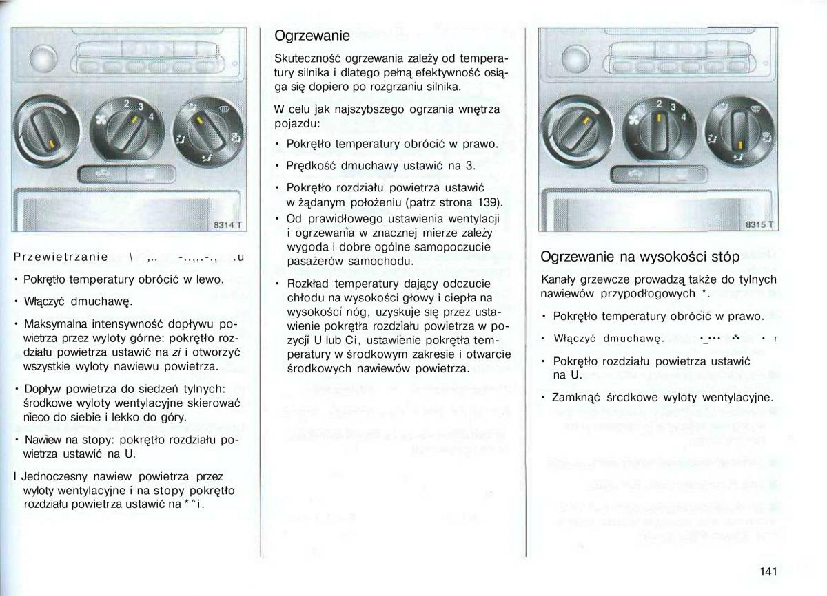 Opel Astra II 2 G instrukcja obslugi / page 142