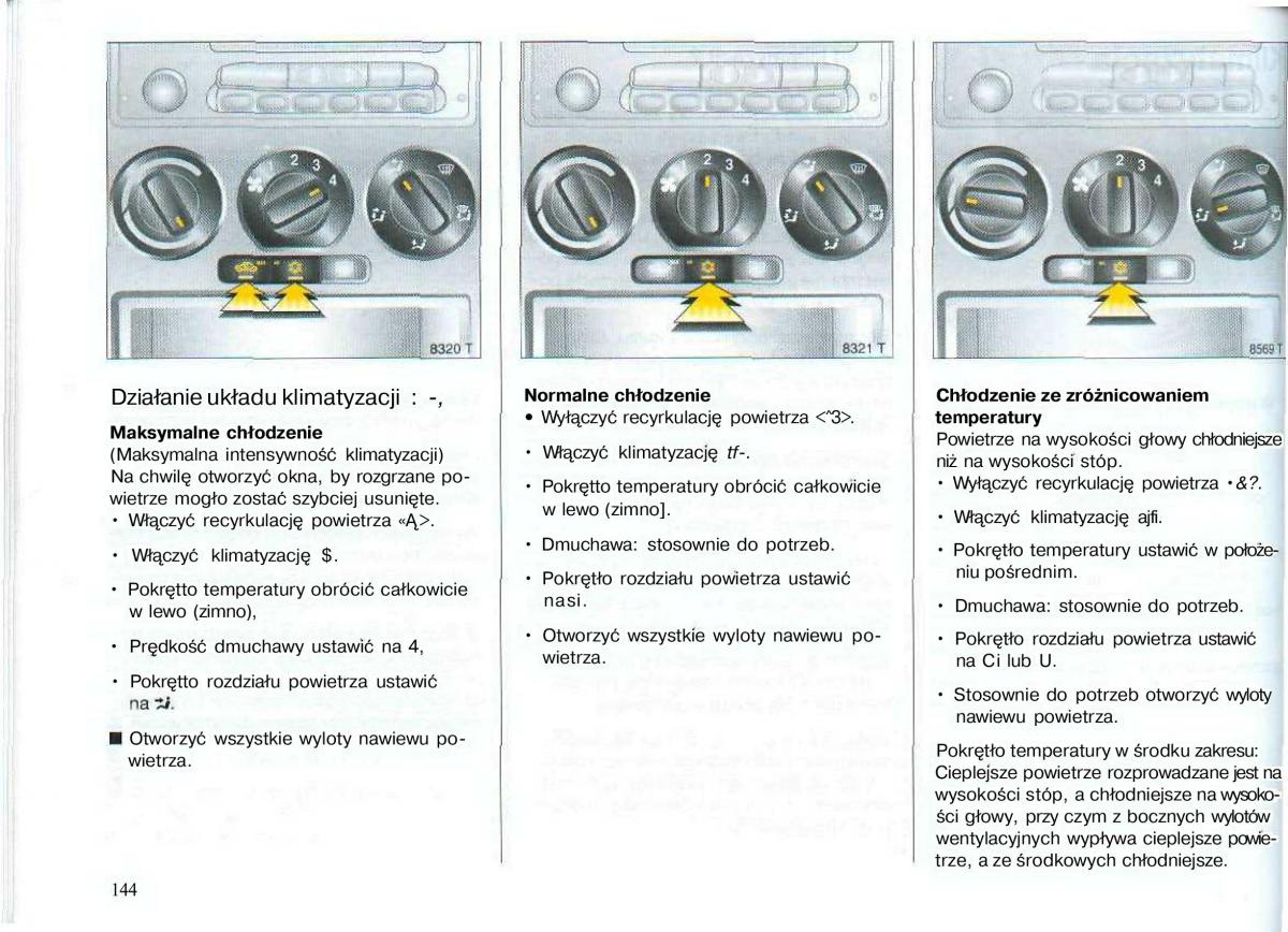 Opel Astra II 2 G instrukcja obslugi / page 145