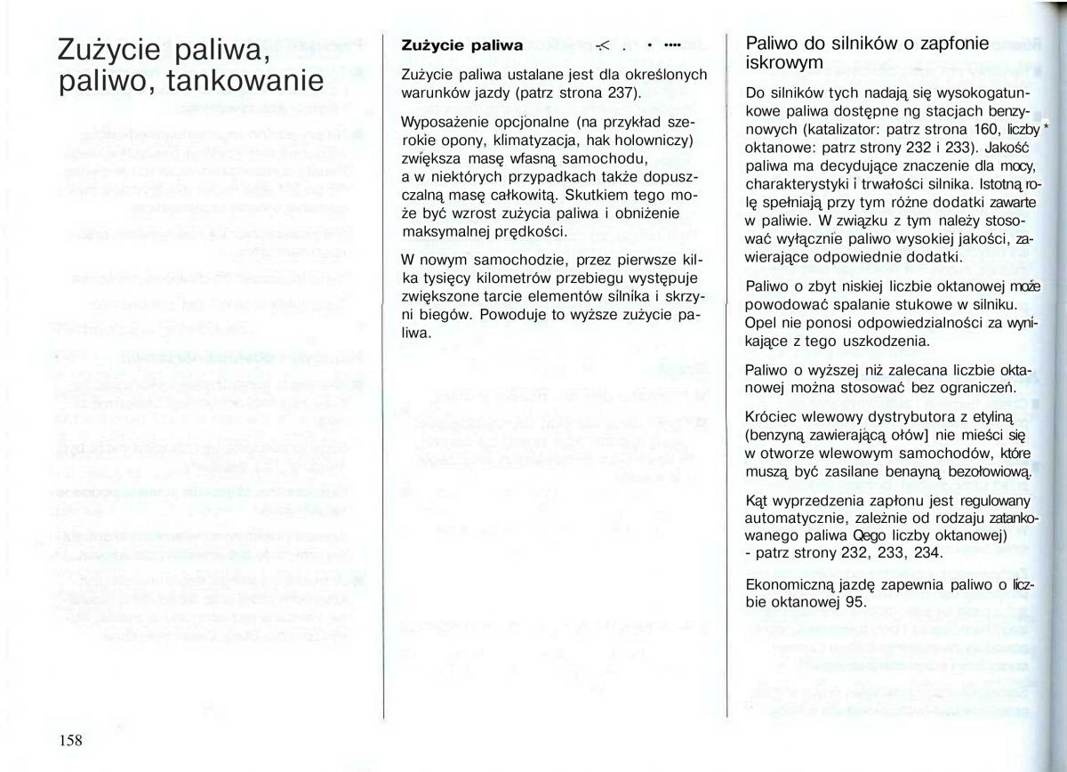 Opel Astra II 2 G instrukcja obslugi / page 159