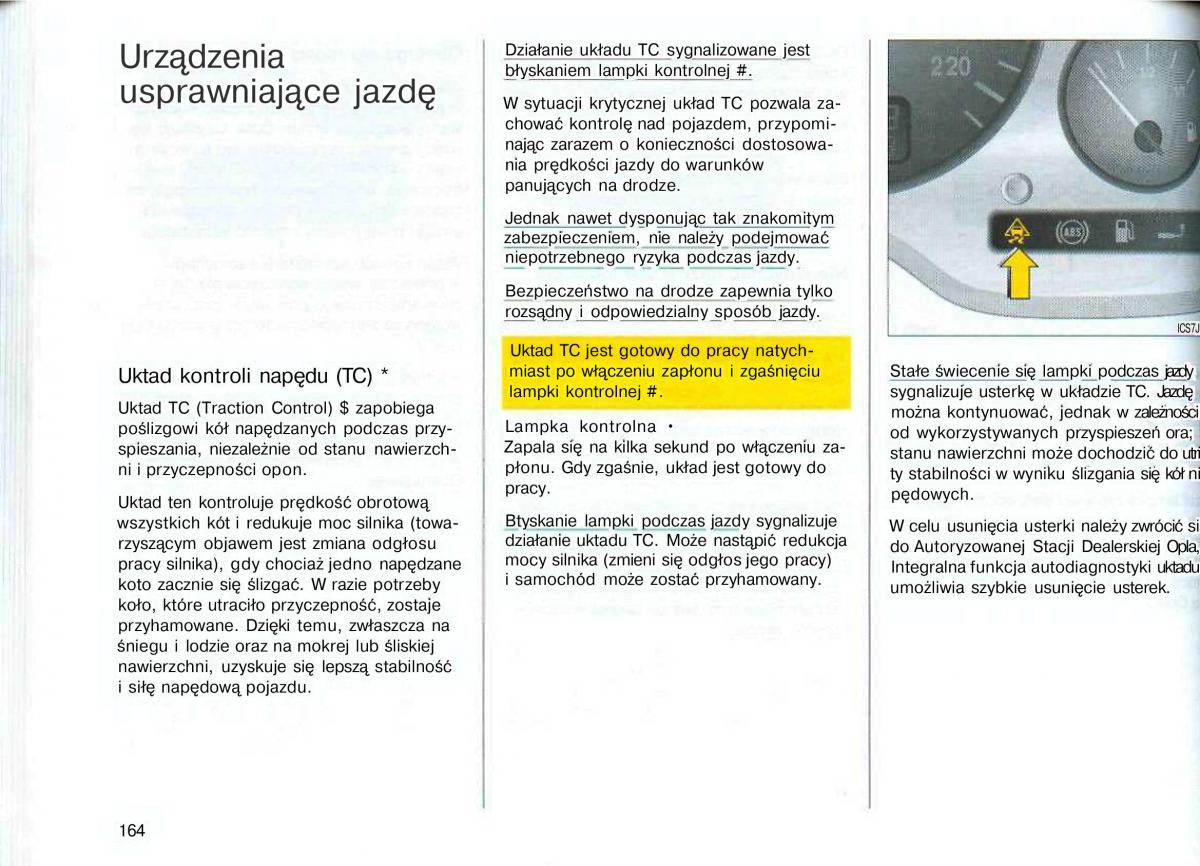 Opel Astra II 2 G instrukcja obslugi / page 165