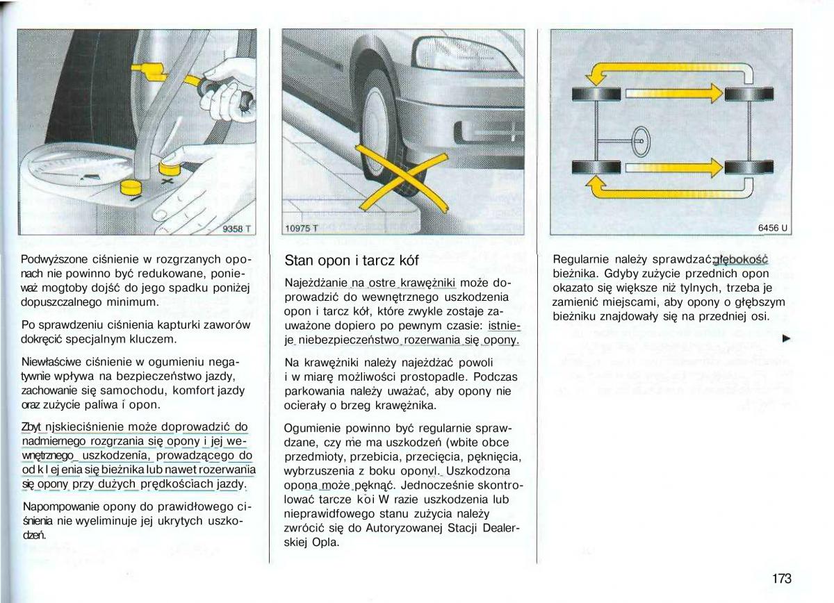 Opel Astra II 2 G instrukcja obslugi / page 174