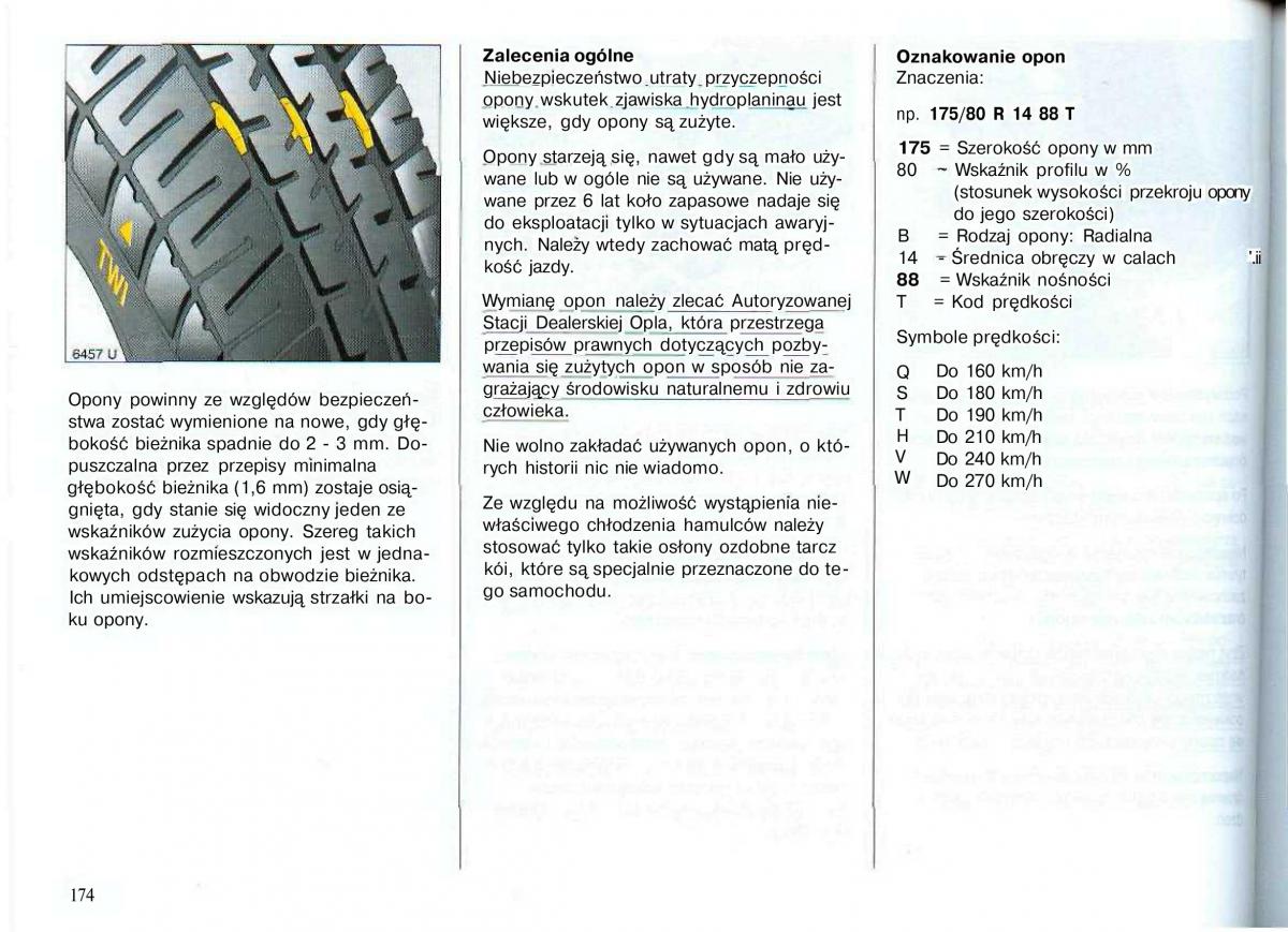 Opel Astra II 2 G instrukcja obslugi / page 175