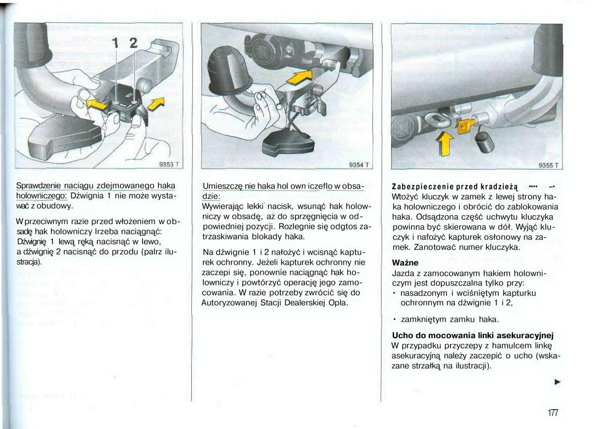 Opel Astra II 2 G instrukcja obslugi / page 178