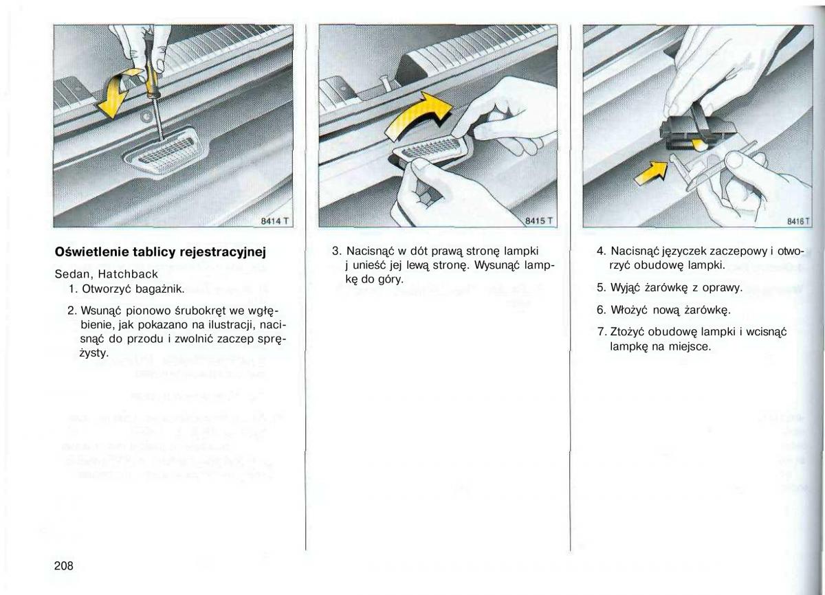 Opel Astra II 2 G instrukcja obslugi / page 209