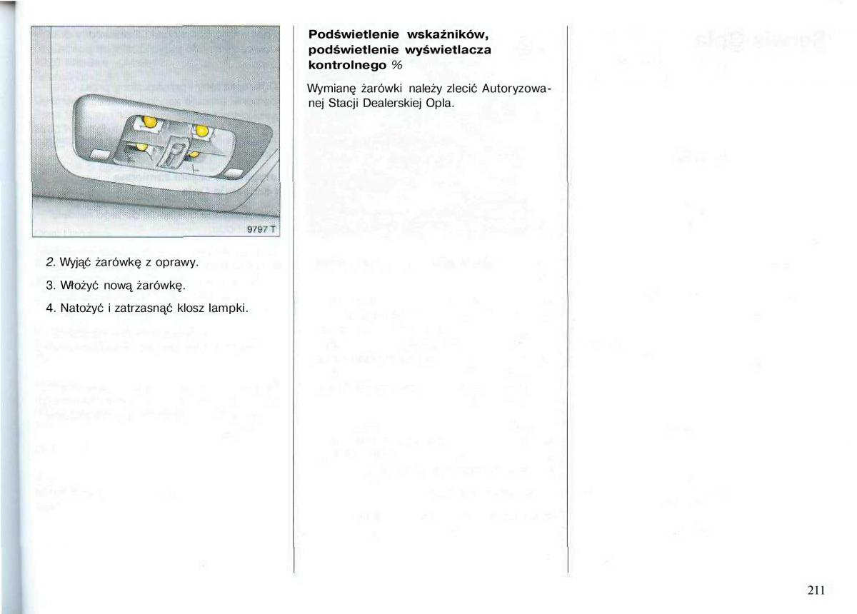 Opel Astra II 2 G instrukcja obslugi / page 212