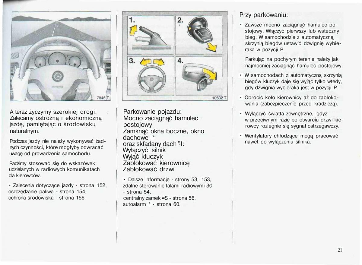 Opel Astra II 2 G instrukcja obslugi / page 22