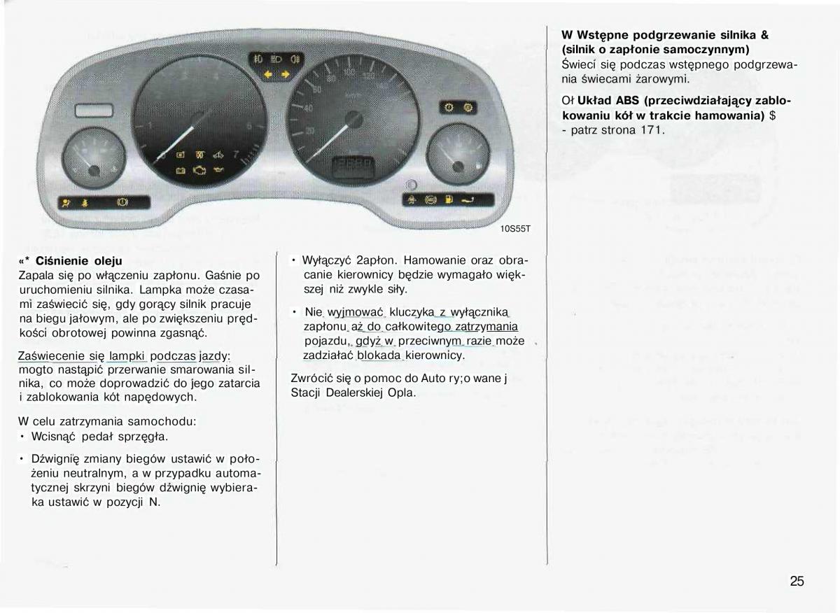 Opel Astra II 2 G instrukcja obslugi / page 26