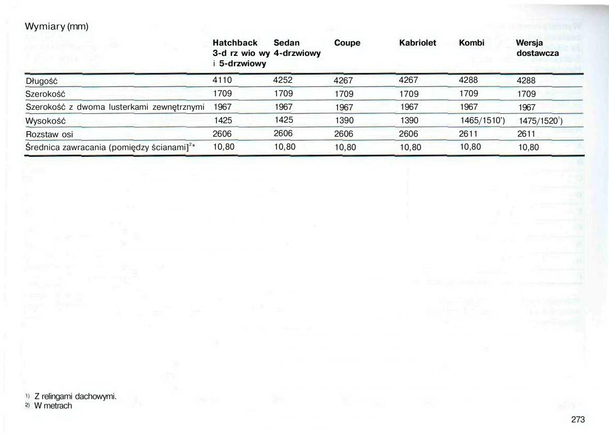 Opel Astra II 2 G instrukcja obslugi / page 274