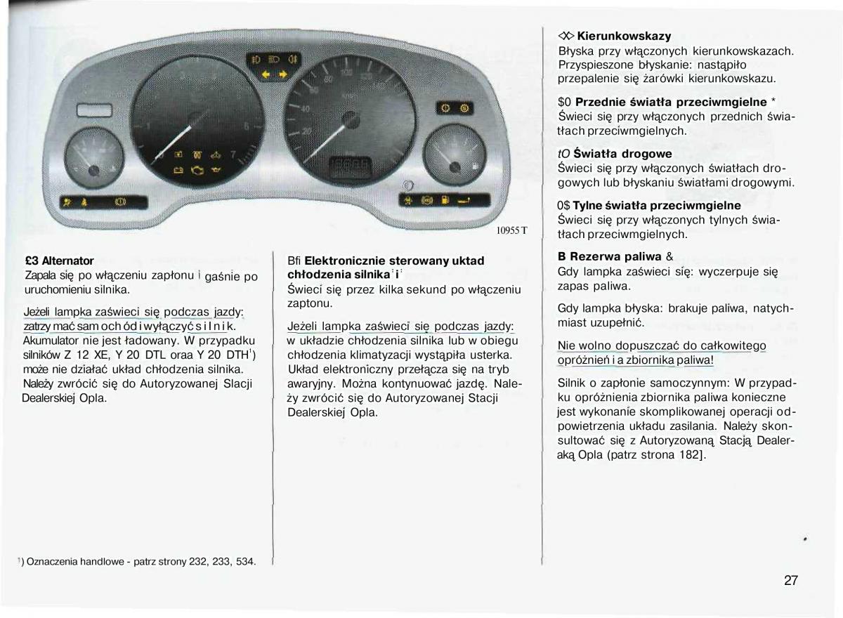 Opel Astra II 2 G instrukcja obslugi / page 28