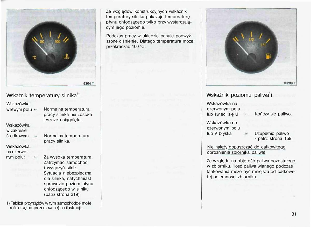 Opel Astra II 2 G instrukcja obslugi / page 32