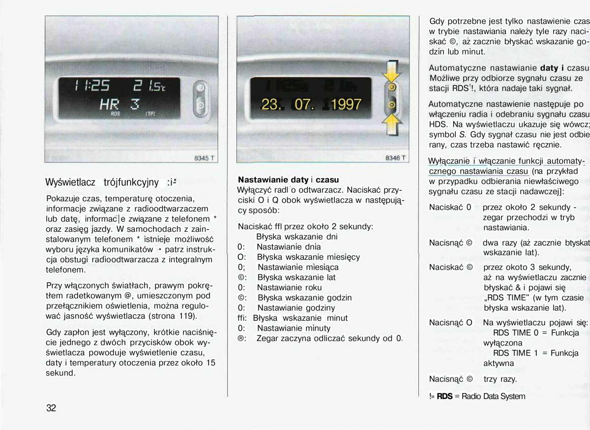 Opel Astra II 2 G instrukcja obslugi / page 33