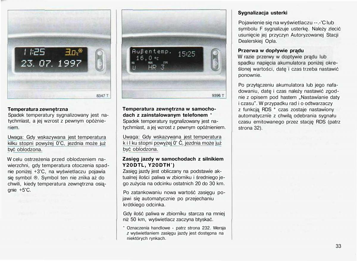 Opel Astra II 2 G instrukcja obslugi / page 34