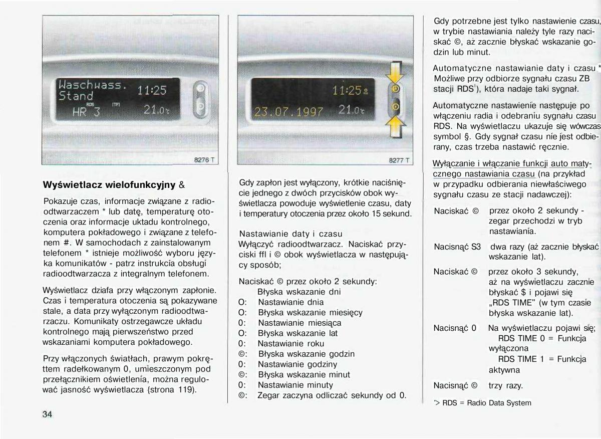 Opel Astra II 2 G instrukcja obslugi / page 35