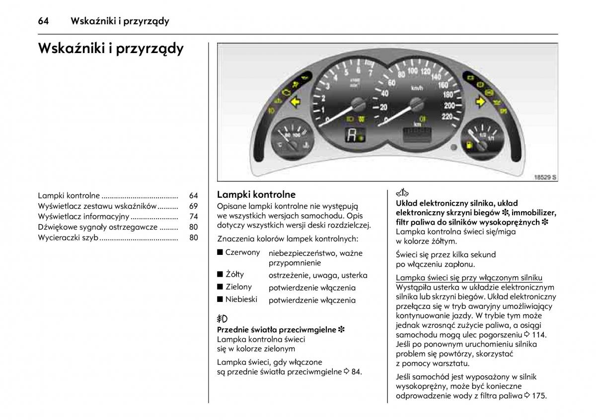 Opel Combo C instrukcja obslugi / page 68