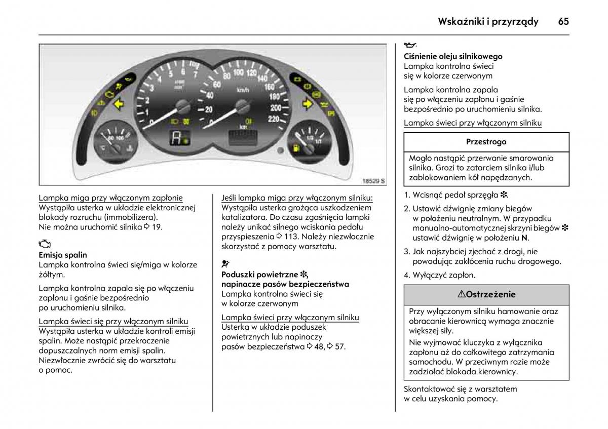 Opel Combo C instrukcja obslugi / page 69