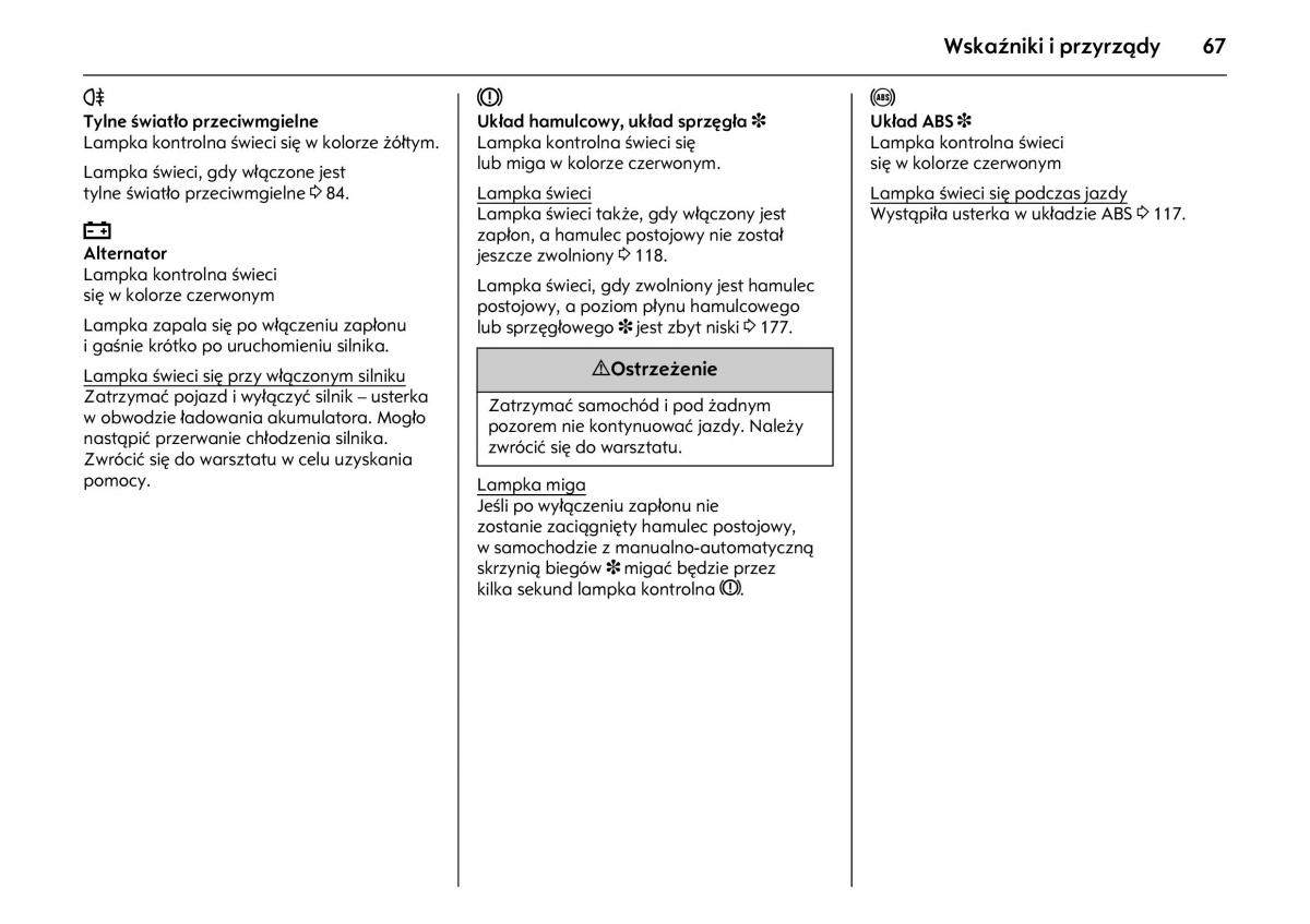 Opel Combo C instrukcja obslugi / page 71