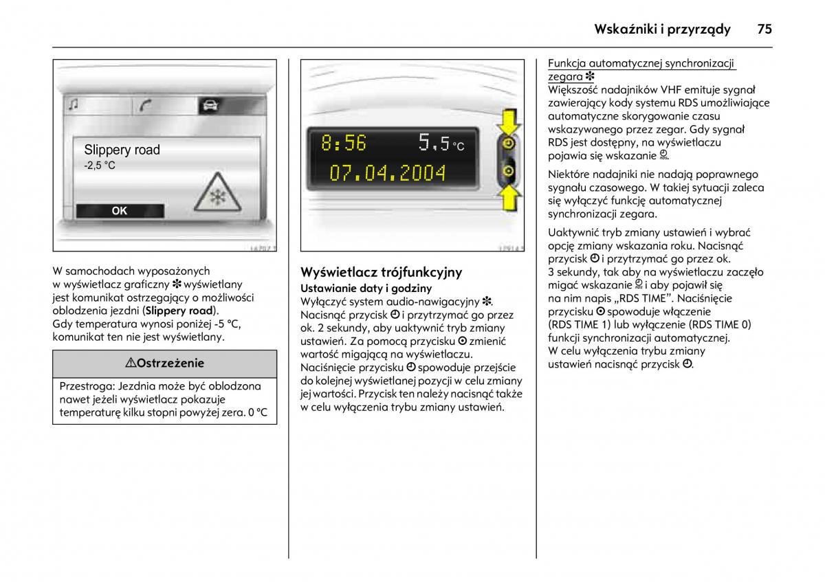 Opel Combo C instrukcja obslugi / page 79