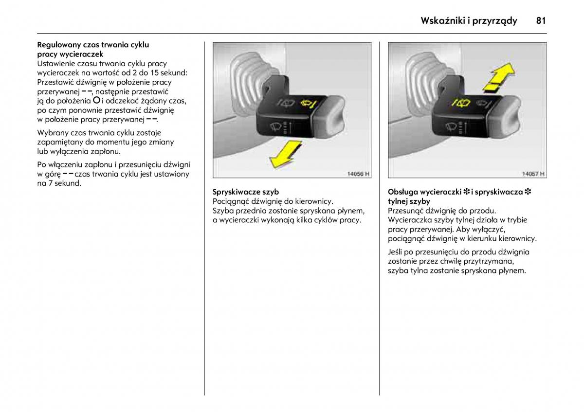 Opel Combo C instrukcja obslugi / page 85