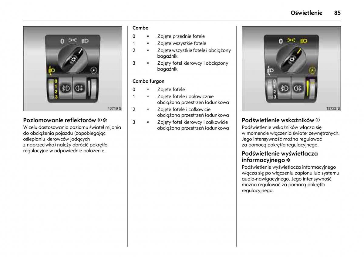 Opel Combo C instrukcja obslugi / page 89