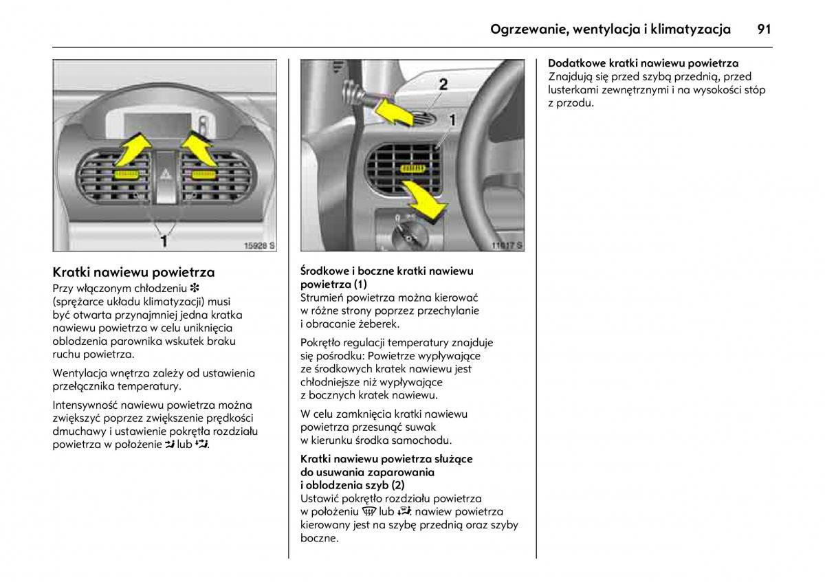 Opel Combo C instrukcja obslugi / page 95