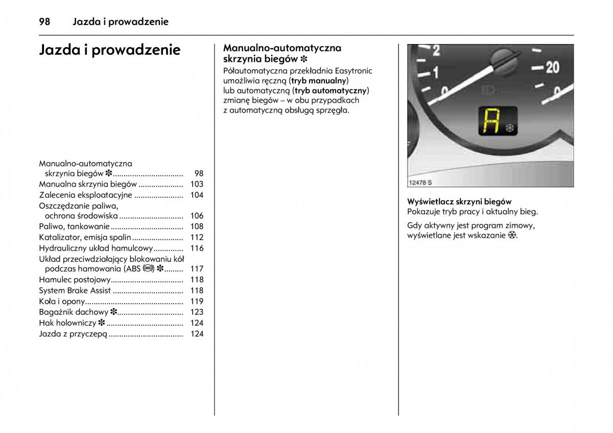 Opel Combo C instrukcja obslugi / page 102