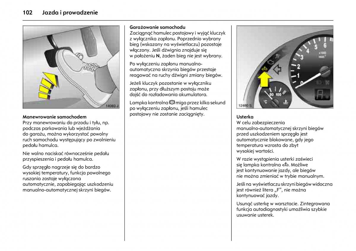 Opel Combo C instrukcja obslugi / page 106